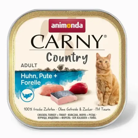 ANIMONDA Carny Cat Country kurczak, indyk, pstrąg 100g